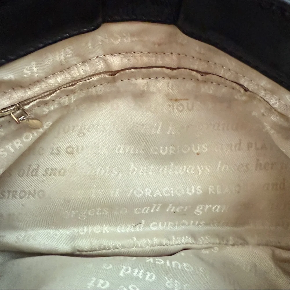Kate Spade‎ | STORYBOOK Lining Shimmery Black Shoulder Bag, Vintage